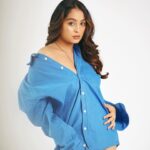 Kristina Patel Instagram – Don’t look at caption , look at me 💙
.
Clicked by : @kapilcharaniya 
Mua – @ar_111ash @makeup_by_vinnie 
.
.
.
#kristinapatel #explore #cute #insta #instalike #instafashion #newpost