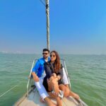 Kristina Patel Instagram - Happy birthday kittu😊♥️. Thanks for being the strongest pillar around me. Aise hi harkate krti reh hmesha taki mujhe mera content milta rahe😅. . @leisurekart Thanks for making our celebration memorable . . . . #explore #krishal #happybirthday #vishalkalra #kristinapatel #yacht