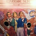 Kristina Tonteri-Young Instagram - Missing all these women I’m in awe of! So many memories xx #netflix #warriornun 🌹🌹🌹
