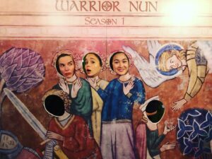 Kristina Tonteri-Young Instagram - Missing all these women I’m in awe of! So many memories xx #netflix #warriornun 🌹🌹🌹