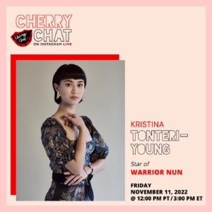 Kristina Tonteri-Young Instagram - Today, at 12pm PT/3pm ET, I will be going LIVE with @thecherrypicks in their CherryChat Series. Go follow them to stay up-to-date! #CherryChat