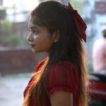 Kriti vamshini Instagram - Thuli thuli ❤️ Vc: @s__deepakraj 🔥 Bow: @scrunch.ies__ #instagram #instagood #instadaily #instamood #instafashion #paiya #karthi #tamanna