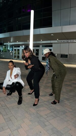 Kron Moore Instagram - We are gonna get this thing @kerrisvery & @michelletaylorwillis !!! 

#kronmoore #ariesseason #godofwar #aprilbaby #joextamia #atlanta #dancelessons #girlsnight #friends