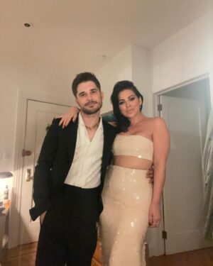 Krysta Rodriguez Instagram - Closing Bye Bye Birdie and then heading straight to the @rosewoodthecarlyle for the @thetonyawards bash was a whirlwind. Thank god for my team @sarahslutsky and @katnejatbeauty who whipped me into shape with hours notice. Watching friends achieve life long dreams never gets old and neither does our beautiful group of weirdos who get dressed up once a year to celebrate what we love 😍😘