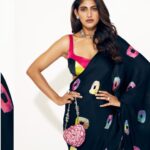 Kubbra Sait Instagram - #HAPPYHOLI ❤️🩵🩶🩷💙💚💛💛💜 Outfit-@masumimewawallaofficial Jewelry -@e3kjewelry @alasajewels Bag-@douxamourindia Styling -@who_wore_what_when Makeup-@kubbrasait Hair-@palashipramanik Photographer -@thefirstclik