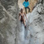 Kubbra Sait Instagram - 🎶 Let’s start with singing, “la la la laaaaa la la la la… lah lah lah!” 🎶 A little break taken into the wilderness of #IncredibleIndia This waterfall is remotely located deep into the forests and wilderness of the Gharwal region of Uttarakhand. We hiked about an hour & a bit, crossed a massive bridge in order to reach this little nest. I must admit… We were the only ripped people there… 😛 the other people were two friends who make Maggi and chai and also have now put up a rope to assist travelers to soak into the waterfall. I mean yah… (I am mixed about the maggi wala being there)… but, if not for the rope I would’ve easily chipped a tooth or something… and then… who would’ve done the iconic Liril shoot? Huh!?!?! When we got here (admittedly late) which made us take the beating of the Sun 🌞 we got maybe a teeny tiny head rush but no tan 😉 Our country is soooo beautiful and it turns out to be even more pretty when you can find a moment to get out of your own head and only look around with the eyes of your heart. ♥️ As always and forever @aquaterraadventures Thanks for suggesting this walk and immersion into crisp turquoise waters. I love you deeply and entirely. A massive shout out to Tanya and Harinder who walked the walk and then also shot real cute videos making this a trip to remember. #india #happiness #joy #love #laugh #live #adventure #waterfall #uttarakhand #gharwal #mountains Will you go searching for this jewel in the rocks?