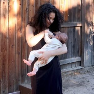 Kylee Russell Instagram - #ad I love this slip dress from @tajinebanane so much!!Not only is it pretty but it’s breastfeeding friendly😍
They have so many cute options as well as baby/kid clothing and accessories! 
Use my code KYLEE for 10% off their English sight🍌💕
Also, click the link in my Bio to watch my review on the goodies they sent me and Greyson❤️
