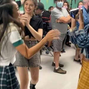 Kylie Liya Page Instagram - Shooting this movie was a dream come true✨ 12 year old me was so proud because I’ve always dreamt of being a popular cheerleader walking down the hall in slow motion💁🏻‍♀️😂 On a more serious note, this project gave us the ability to explore a beautiful country⛰, created friendships that will last a life time🤍 and gave me the opportunity to embark on a new creative endeavor alongside some pretty awesome people ✨👻 Streaming now on @hulu #DarbyandtheDead