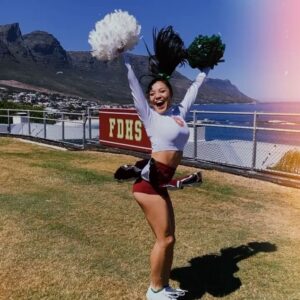 Kylie Liya Page Instagram - Shooting this movie was a dream come true✨ 12 year old me was so proud because I’ve always dreamt of being a popular cheerleader walking down the hall in slow motion💁🏻‍♀️😂 On a more serious note, this project gave us the ability to explore a beautiful country⛰, created friendships that will last a life time🤍 and gave me the opportunity to embark on a new creative endeavor alongside some pretty awesome people ✨👻 Streaming now on @hulu #DarbyandtheDead