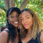 Kylie Bunbury Instagram - Experiencing the fullness of life makes us better artists. It’s a tough season for all members of SAG/AFTRA, WGA and the industry as a whole. As we stand in solidarity and wait for a fair deal.. we’re reminded to connect, to play, to slow down, to recognize the art in nature and to feel into every moment. Thank you for the nourishing time we shared Bash, thank you for the beautiful rhythm of sisterhood. ✨🦌🌈🌸🤍