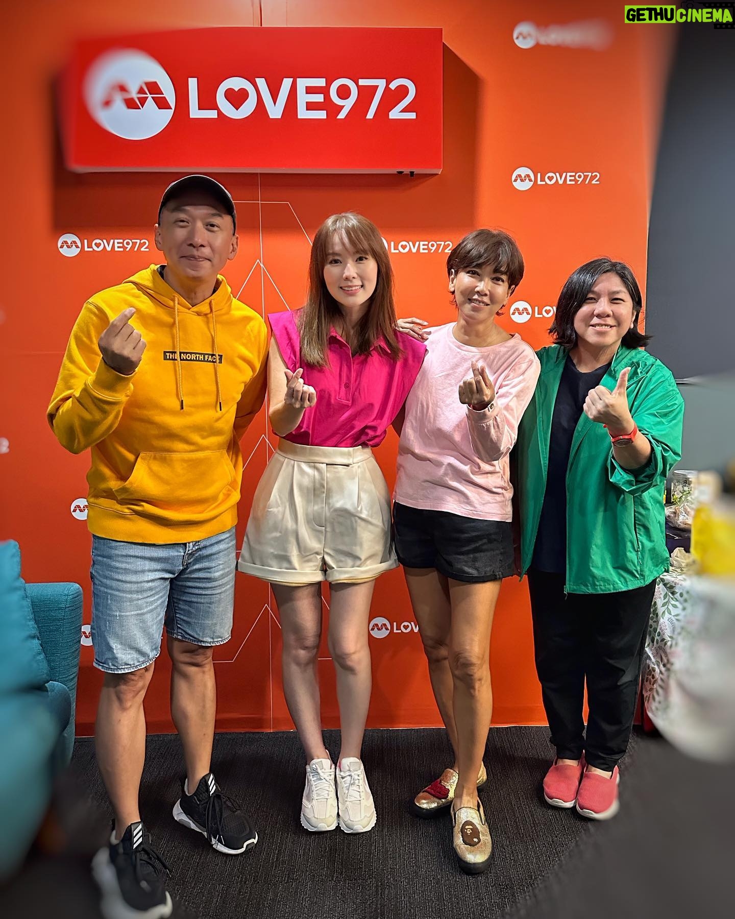 Kym Ng Instagram - Thank you @love972fm #玉建蔡煌崇 for having us this morning 💕 #天公疼憨人
