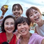 Kym Ng Instagram – Thank you @chenhanwei1969 for being such a wonderful host last night – from arranging a beautiful venue (with food and drinks), to planning the games and lucky draw segments, to getting great prizes (with the support from @yvonnelim928 )
Really grateful to our Executive Producer Doreen for making this #wrapparty possible 💕
Thank you to all of you last night for the fun and laughter 🥰🥰🥰 What a sweet and memorable ending to #天公疼憨人 ❣️❣️❣️
#Sentosa @rumoursbeachclub