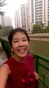 Kym Ng Instagram - 🌧️ 🏃‍♀️ #cold but #shiok 😜 #keepgoing #keeprunning