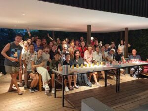 Kym Ng Instagram - Thank you @chenhanwei1969 for being such a wonderful host last night - from arranging a beautiful venue (with food and drinks), to planning the games and lucky draw segments, to getting great prizes (with the support from @yvonnelim928 )
Really grateful to our Executive Producer Doreen for making this #wrapparty possible 💕
Thank you to all of you last night for the fun and laughter 🥰🥰🥰 What a sweet and memorable ending to #天公疼憨人 ❣️❣️❣️
#Sentosa @rumoursbeachclub