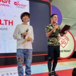 Kym Ng Instagram – at #HealthierSG roadshow earlier today 🥰 So happy to see you @kymngforever @s_leeyan @leonweiqiang ❤️❤️❤️