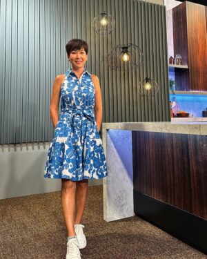 Kym Ng Instagram - #ootd  @katespade_singapore @toryburch 💕