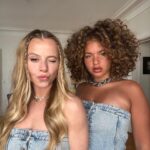Léa Haddad Instagram - Journée Tiktok avec ma @carladonaoff 💖 C’est ma nouvelle passion !