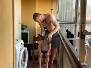 Laci J. Mailey Instagram - Clouds or painting, a Grace O'Malley ancestral moment at keem, let's move to Italy, jetlag, a 16mm treasure, super dad, this is what we came for, a Florentine head shave, so many snacks, January no heat but we're happy.