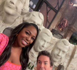 Laci Mosley Instagram - I will try to post all the stuff I forgot/ couldn’t post while we were on strike it will be hard but I WILL try! #iCarly this one is for mostly you! As a scammer I wore my @abbottelemabc merch (a show I’m not on)  to set filming #lopezvslopez (a show I am on 😂) which you can watch on Netflix now!!! Lmao I just love all the girlies!! TV is back!! 😍🤣