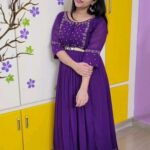 Lahari Arundhati Vishnuvazhala Instagram – Dress:@pretty_fashion_wardrobe
💜💜💜💜
.
Flaunting in this colorful dress 💜
