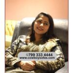 Lahari Arundhati Vishnuvazhala Instagram - Cowboy Sofas - Most preferred choice for custom made Recliners, genuine Italian leather sofas, Chester sofas & Home theater seating Opp.Google, KONDAPUR, Hyderabad www.cowboysofas.com 7993334444 #recliners #genuineleathersofas #hometheaterrecliners #custommadesofas #chestersofas #italianleather #luxurysofas #accentchairs #wingchairs Jewelry: @sparklesbyswathi Saree: @kanchi_sarees_byanvi