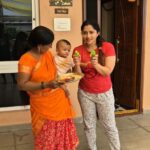 Lahari Arundhati Vishnuvazhala Instagram - @lishan.official 1st holi celebration 😃🥰😍🤩 #baby #babyboy #holi #holifestival @dhiren_manikant