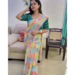 Lahari Arundhati Vishnuvazhala Instagram - 🤩🥳🎉🎈😍 Saree :@kaushicollections