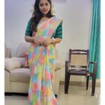 Lahari Arundhati Vishnuvazhala Instagram - 🤩🥳🎉🎈😍 Saree :@kaushicollections