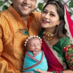 Lahari Arundhati Vishnuvazhala Instagram - Happy Krishnashtami from our little Krishna ❤️ . @dhiren_manikant Photos & videos handled by: 📸🎥 @clickbabyphotography My dress: @labelpurple . On this beautiful and special occasion of Janmashtami, may your heart be filled with Krishna's love and grace. Wish you a very Happy celebration!
