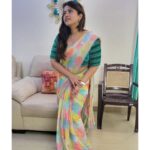 Lahari Arundhati Vishnuvazhala Instagram - 🤩🥳🎉🎈😍 Saree :@kaushicollections