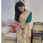 Lahari Arundhati Vishnuvazhala Instagram - 🤩🥳🎉🎈😍 Saree :@kaushicollections