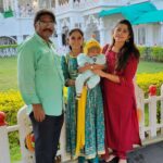 Lahari Arundhati Vishnuvazhala Instagram - Dress: @labelsrijaya Tqqq for this beautiful dress . December memories with lishu😍 @lishan.official @lakshmimani_r @vishwanathan_vsv