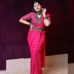 Lahari Arundhati Vishnuvazhala Instagram - Ready to wear saree..My recent 😍 fav.. Saree : @hm_collections._.05 Jewellery: @emmadi_silver_jewellery