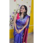 Lahari Arundhati Vishnuvazhala Instagram - Saree: @hiraninclothing 😍🥰😃