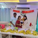 Lahari Arundhati Vishnuvazhala Instagram - ♥️💖🤩My baby 100 days & my bday celebration 😍