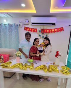 Lahari Arundhati Vishnuvazhala Instagram - ♥️💖🤩My baby 100 days & my bday celebration 😍