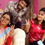 Lahari Arundhati Vishnuvazhala Instagram - We 3 🤩 throwback from SwatiChinukulu sweet memories happy to share these 😍❤️#swatichinukulu #friendship #shooting📷 #team @lahari_actress
