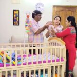 Lahari Arundhati Vishnuvazhala Instagram – ♥️Postpartum period is incomplete without mum & dad 😍♥️
Happy 3rd month little one 😍