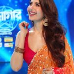 Lahoma Bhattacharjee Instagram - It was absolutely surreal to be on the sets of #Dadagiri for the first time with the one and only @souravganguly Thank you for everything, this was truly special 🫶🏼 Thank you @avijitsen416 for always being so gracious. Catch the Holi special on 24th March, only on @zeebanglaofficial and #Zee5. #Dadagiri #DadagiriSeason10
