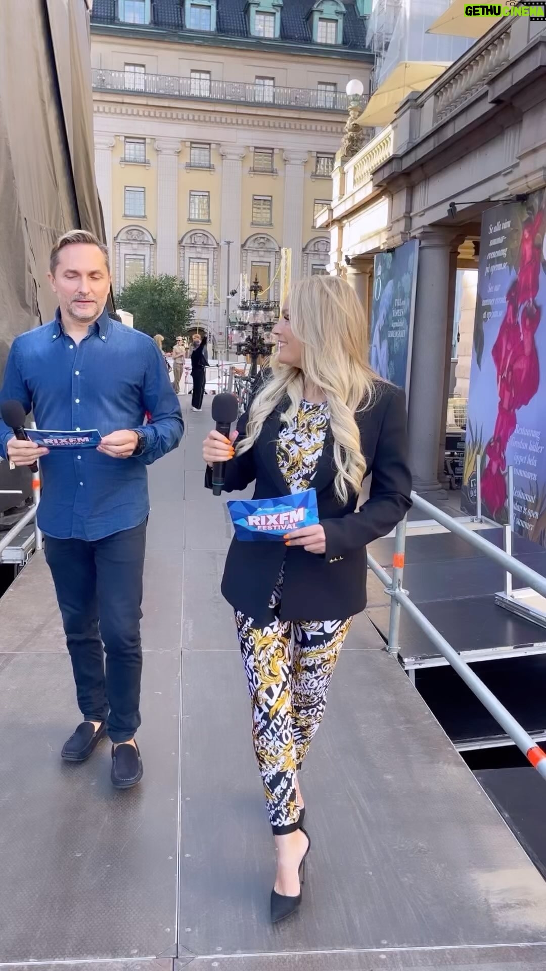 Laila Bagge Instagram - Lite bakom kulisserna från @rixfmfestival i Stockholm ❤️