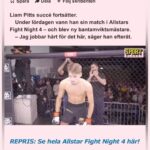 Laila Bagge Instagram - Så otroligt stolt över dig @liampitts03 den resan du har gjort inom denna sporten hittills är en fantastisk prestation, och det kommer enbart av hård träning, dedikation, envishet, målmedvetet och självklart utan det fantastiska teamet på @allstarsgymsweden hade det heller inte varit möjligt så tack till dina grymma tränare @mohammadbabadivand och @andreasthegeneral Fortsätt såhär och fortsätt vara ödmjuk, glöm inte vart du kommer ifrån, du har själv kämpat och vet hur jobbigt det är när ingen tror på dig, eller trodde på att du tog din sport seriöst. Kommer fortfarande ihåg när du skulle brottas på SM som var din första tävlingen någonsin. Den pressen med att alla visste vem du var för att du råkar ha en offentlig förälder gjorde också att du blev dömd på förhand, att kliva in på mattan medans folk buade och vinna hela SM är fruktansvärt starkt gjort! Att få se en buande publik sakta men säkert tystas och ersättas med chockade uttryck var fantastiskt och det glömmer jag aldrig. Så glad över att @allstarsgymsweden såg och ser ditt potential jag ser fram emot denna spännande resan mot toppen 👊 (Du lovade mig en Lamborghini när du vunnit bältet i din viktklass i UFC, när du var 14, jag har inte glömt det 😂 jag tänker inkassera den) Stort tack till @allstarsgymsweden @andreasthegeneral @mohammadbabadivand @ssilverbackmma @dialogiskt @zrob14 och brottarJerry ni kan se hela matchen på @aftonbladet