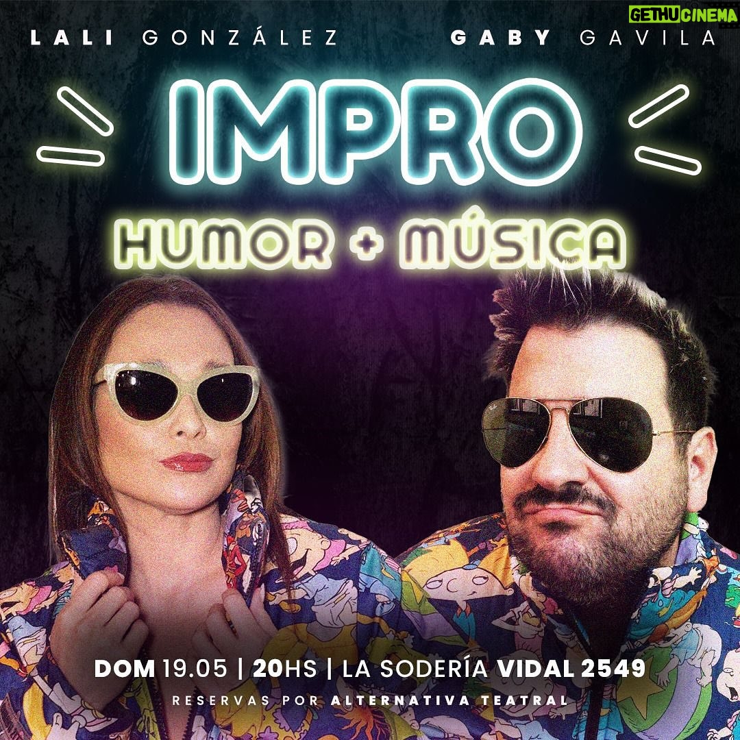 Lali González Instagram - Este Fin de semana estaremos con 🎭 Show de Impro Música 🎵 en Buenos Aires 🇦🇷 Sábado a las 22.30hs en @nunteatrobar con grandes actores y amigos en el escenario 💫 Domingo 19 en la Soderia @teatrolasoderia dúo de impro con mi gran amigo @gabygavila Nos vemos allí 😍 las entradas en puerta 🚪 o en AlternativaTeatral.com