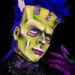 Landon Cider Instagram - Social Media Monster-Do it for the ‘gram! Newest episode drops today where my runway look celebrates the comfort of at-home-drag & only having to dress for what fits in the frame :) Hair from @ardawigs styled by me (with guidance from @wigzaddy ) Prosthetic forehead & earring sculpted by me. Wearing my Dragula jewels by @fiercejewels_official