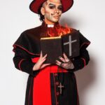 Landon Cider Instagram - Swipe for being up in flames for our “Safe Sex” Runway cause: abstinence. 3rd episode of “Call Me Mother” S2 is TOMORROW on @outtv ! This week the Artists work with their Auntie @farranhyte for the first time and meet with @theonlyalaska5000 ! Costume by @simplyfontasia Photos by @_qweenton