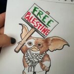 Landon Cider Instagram - Sketched Pro-Palestine Gizmo on a plane the other day after I was inspired to draw a few other versions of them (does Gizmo even have a gender?!) in various cosplay/drag looks (on my TT if you wanna see those) Meta already considers my page to be “political” so you probably won’t even see this. But can’t stop won’t stop. . Your voice is your privilege. Use it. Our government is sh!t