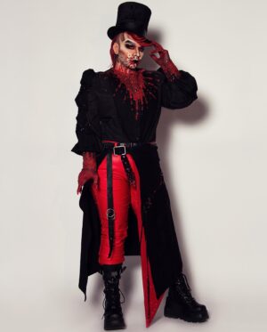 Landon Cider Instagram - This weeks runway theme was “Family” so I brought a sparkly blood feast nod to my Dragula fam! 
Watch/Stream “Call Me Mother” S2 on @outtv & @froottv.uk !
Full 📸 by @_qweenton