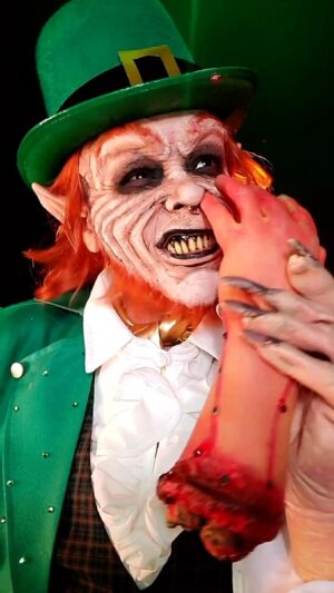Landon Cider Instagram - Is this sound trending here, too? 🤷‍♂️😂☘️ 
Don’t forget to make those reservations for “Diverse” at @hamburgermaryslb this Saturday to see this guy live!
.
#dragking #dragqueen #cosplay #leprechaun #stpatricksday