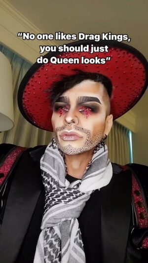 Landon Cider Instagram - “DIVERSE” takes over the @hamburgermaryslb stage THIS SATURDAY with Kings, Queens and in between! Reserve your seats! 
.
#dragking #dragqueen #dragmakeup #makeup