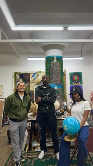 Lanisha Cole Instagram - Midday @jonah.elijah studio visit where we picked up our new art pieces 🖼️🔥 Then we strolled over to the Santee Alley for some essentials ✨ And can we get into this lip balm from @__theballet 🩰😍🤌🏾 
.
.
#coleandkuba
#jonahelijah 
#studiovisit
#artiststudio 
#artcollectors 
#artcollection 
#santeealley 
#dtla
#blackart 
#blackartist 
#artistlife