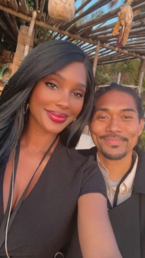Lanisha Cole Instagram - You know you found something special when you can’t fall asleep because reality is finally better than your dreams. ❤️ Happy Valentine’s Day 🫶🏾🫶🏾🫶🏾
.
.
#coleandkuba 
#valentine